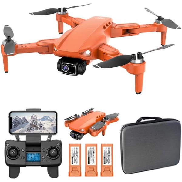 Радіокерований квадрокоптер LYZRC L900 PRO SE з камерою 4K, GPS, FPV, 2+1 акумулятори, захист лопатей