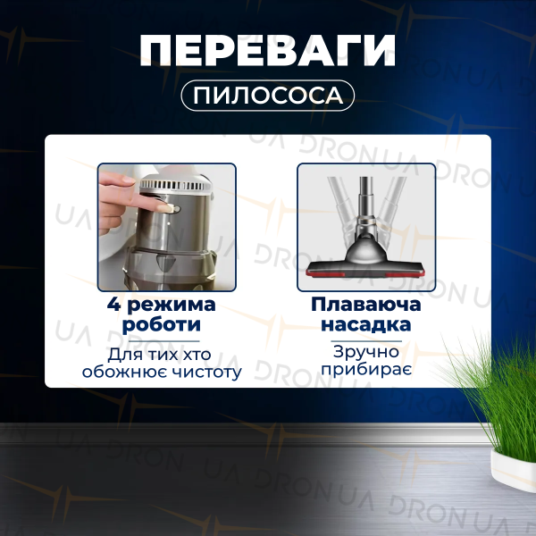 Портативний вертикальний пилосос без мішка 2000 Вт SOKANY SK-3378 Пилосос колбовий ручний