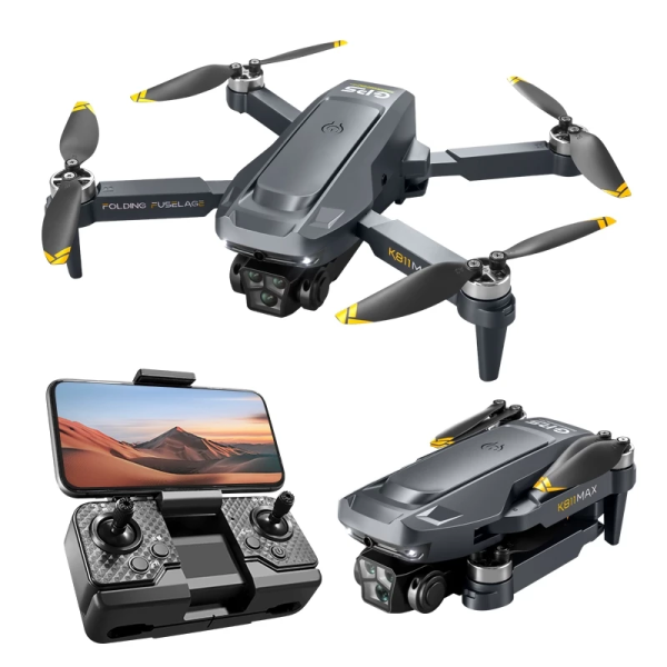 Квадрокоптер дрон із камерою K811 Max з 4K HD, GPS, БК мотори до 500 м. до 12 хв. польоту + кейс
