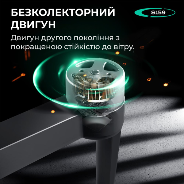 Професійний квадрокоптер S159 дрон з камерою РК-екран 4K, GPS до 1 км. 20 хв. польоту\ подарунок SD карта