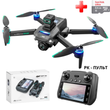Квадрокоптер з камерою S159 дрон із РК-екраном з 4K, HD ESC, FPV, GPS до 1000 км. 20 хв. польоту + кейс