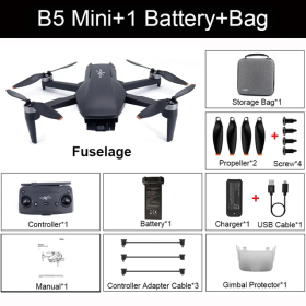 Професійний Квадрокоптер BeyondSky B5 Mini дрон із GPS 4K FPV, 3-х підвіс, 3 км до 26 хв. + (SD карта)