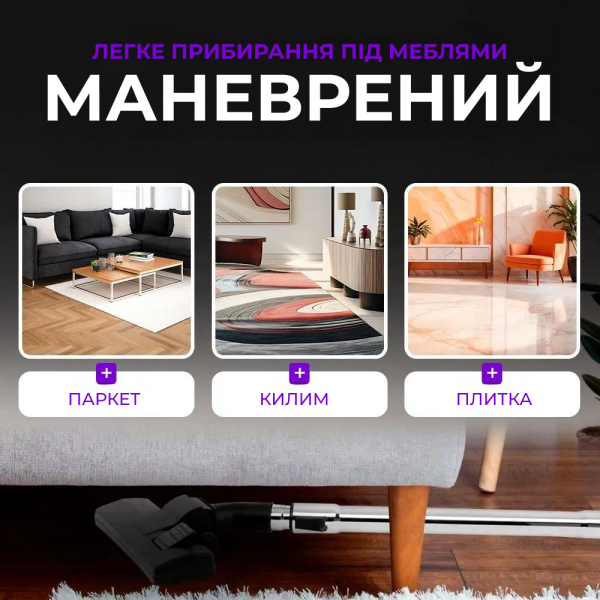 Пилосос вертикальний ручний вакуумний Sokany 63004 Контейнерний пилосос 2в1 для дому 950 Вт + подарунок