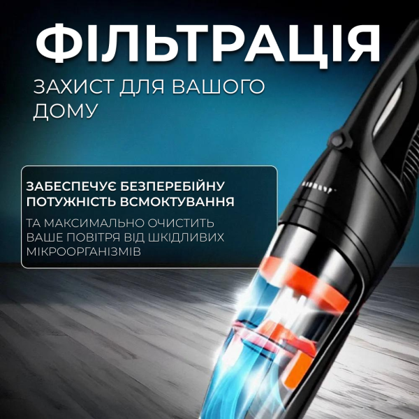 Ручний вертикальний дротяний пилосос без мішка Sokany Контейнерний пилосос 2в1 для дому 600 Вт 220 вт.