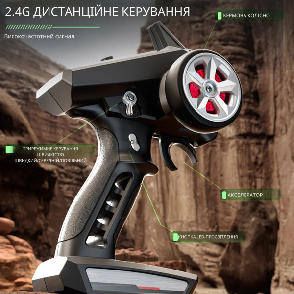 Радіокерований автомобіль ZLL SG316 PRO 1:16 40 км/м RC джип Швидкісна RC машина off-road RC, LED підсвічування