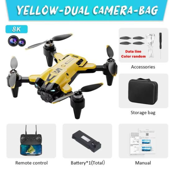 Квадрокоптер M5 2024 Mini Drone, БК мотори до 150 м. до 25 хв. польоту + акб