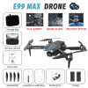Дитячий квадрокоптер із подвійною камерою E99 MAX Mini drone, БК мотори до 150 м. 30 хв.