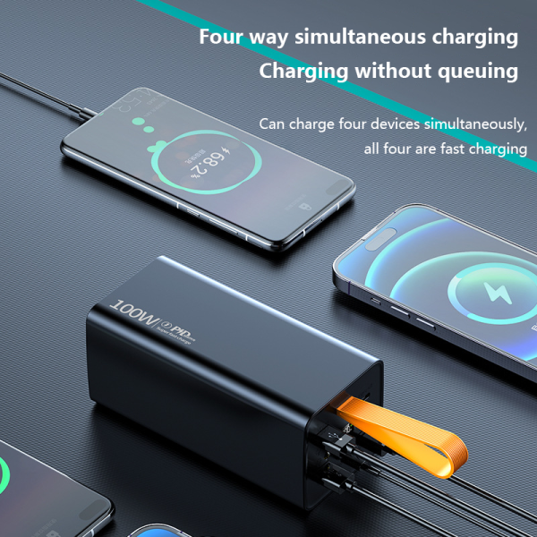 УМБ Power Bank повербанк PowerBank 100w 60000 mAh, зі швидкою зарядкою + для ноутбука + подарунок ЗСУ