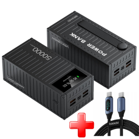 Потужний Павербанк Power Bank 50000 mah 22.5W | 3USB/Type-C, QC22.5W+PD20W PowerBank із швидкою зарядкою