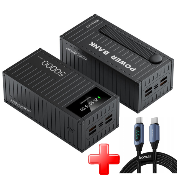 Потужний Павербанк Power Bank 50000 mah 22.5W | 3USB/Type-C, QC22.5W+PD20W PowerBank із швидкою зарядкою