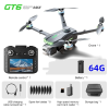 Квадрокоптер GT6 MAX з RC-пультом, FPV камерою HD, складний дрон для початківців, дальність до 1.5 км, час польоту до 15 хв