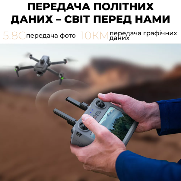 Професійний квадрокоптер ZLL SG909 MAX 4K з 3-осьовим підвісом, GPS, пультом з екраном, дальність до 10 км