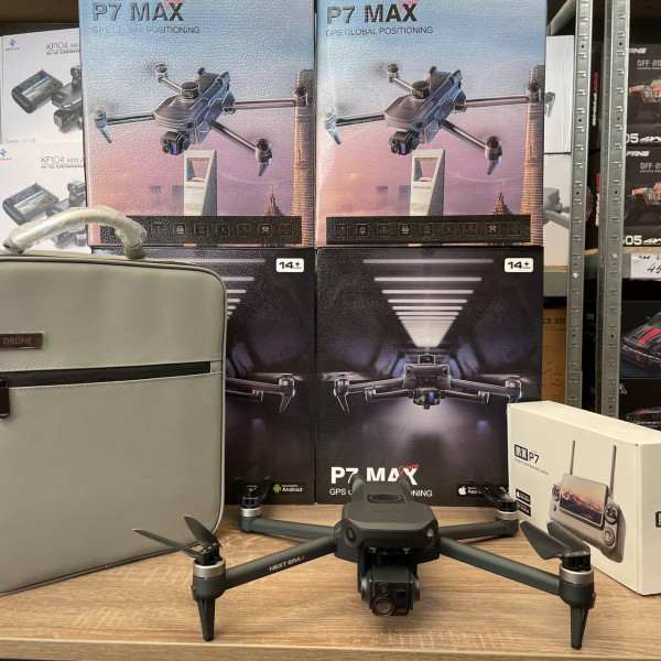 Професійний квадрокоптер SMRC P7 Max з камерою 4K, 3-осьовим підвісом, GPS, EIS, 5G, пульт з екраном