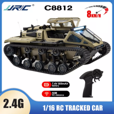 Гусеничний всюдихід Радіокерований Дрифт-Краулер JJRC C8812 1/16 Автомобіль 360 ° танки Світло RC
