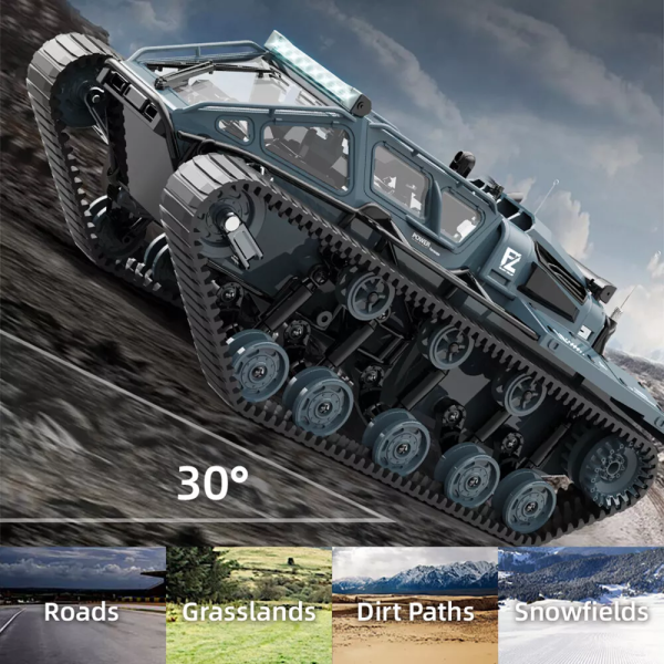 Гусеничний всюдихід Радіокерований Дрифт-Краулер JJRC C8812 1/16 Автомобіль 360 ° танки Світло RC