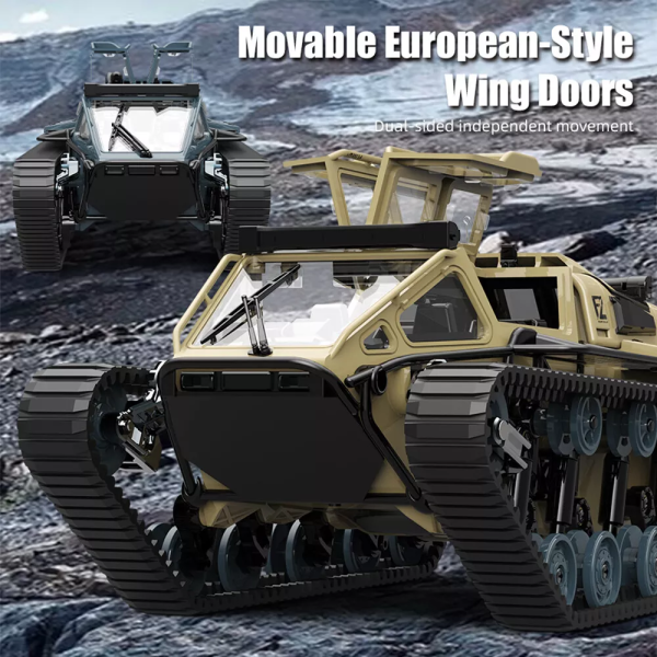 Гусеничний всюдихід Радіокерований Дрифт-Краулер JJRC C8812 1/16 Автомобіль 360 ° танки Світло RC