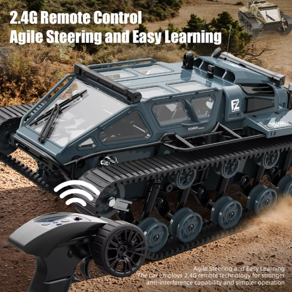 Гусеничний всюдихід Радіокерований Дрифт-Краулер JJRC C8812 1/16 Автомобіль 360 ° танки Світло RC