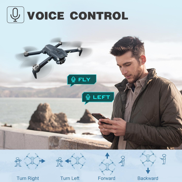 Квадрокоптер дрон 4DRC Rc Drone V28S, з камерою БК мотори до 15 хв. польоту до 150 м. + кейс +1 акумулятор