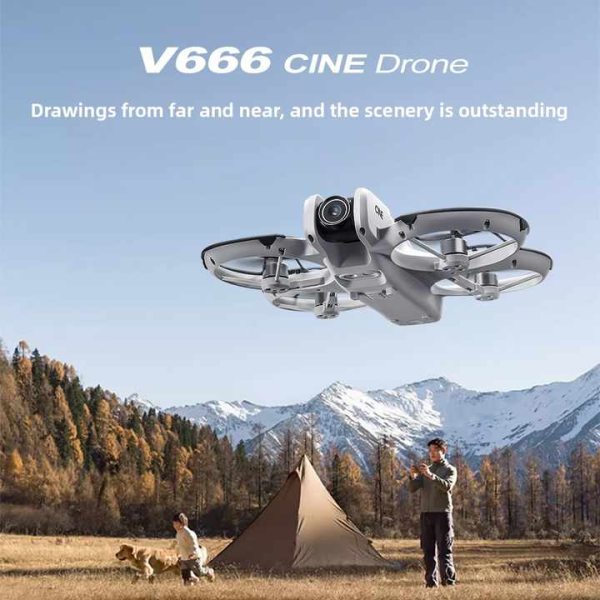 Міні квадрокоптер V666 дрон з  камерою mini drone, до 300 м. до 12 хв.