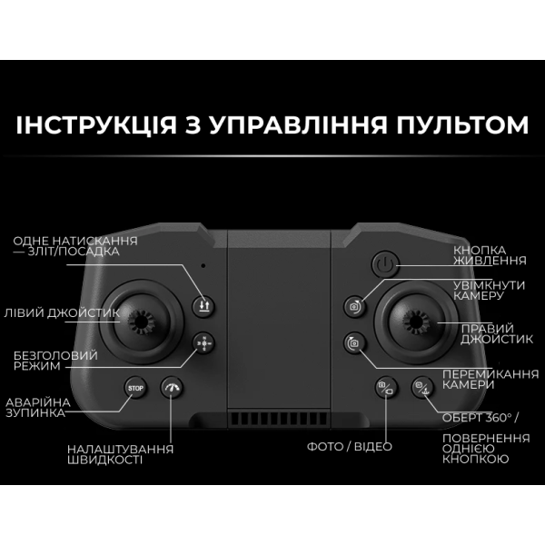 Квадрокоптер Дрон X226 з камерою 8K та VR-екраном – до 13 хв.