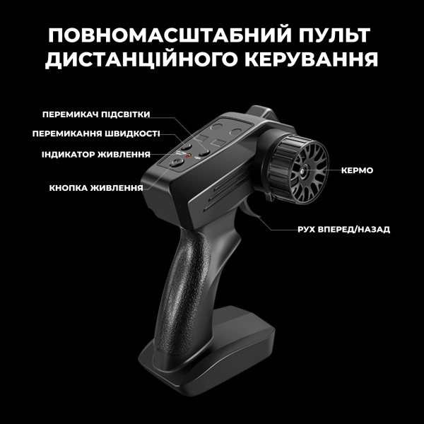 Радіокерована дрифт-машина SJY S923 1:16 4WD RC дрифт автомобіль з LED та двома акумуляторами
