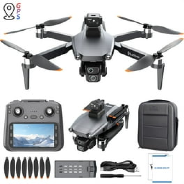 Професійний квадрокоптер РС пульт LYZRC L600 PRO-1 4K HD, GPS, до 1500 м, 28м. польоту  / 2 акумулятори