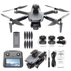 Професійний квадрокоптер L600-2 PRO MAX 4K з 3-осьовим підвісом, GPS, пульт з екраном, дальність до 3 км
