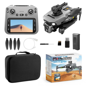 Квадрокоптер K19 MAX з GPS, пульт з екраном 5.9″, Wi-Fi FPV, безколекторні мотори, дальність до 1200 м, до 20 хв польоту, кейс
