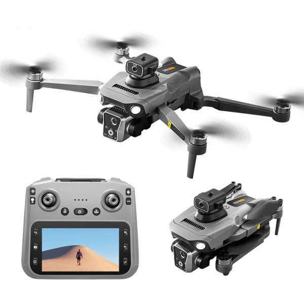 Квадрокоптер K19 MAX з GPS, пульт з екраном 5.9″, Wi-Fi FPV, безколекторні мотори, дальність до 1200 м, до 20 хв польоту, кейс