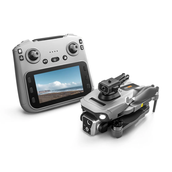 Квадрокоптер K19 MAX з GPS, пульт з екраном 5.9″, Wi-Fi FPV, безколекторні мотори, дальність до 1200 м, до 20 хв польоту, кейс