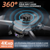 Квадрокоптер CK10 PRO  - дрон с 4K и HD-камерами, ESC, 5G WI-FI, GPS, FPV, БК моторы, 3000м, до 28 мин.