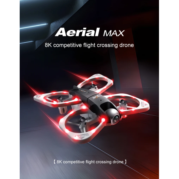 Квадрокоптер S3 MAX 8K дрон з подвійною камерою, FPV, безщіткові мотори, 10 хв польоту + батарейки