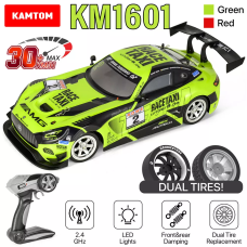 Дріфт-кар KAMTOM 1:16 4WD, RC-машина приводом 100 м, швидкість 30 км/год Радіокерована машина з LED-фарами та змінними колесами
