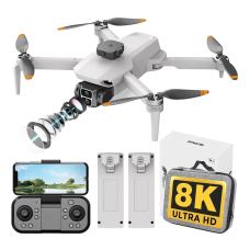 Квадрокоптер L106MAX для зйомки, подвійна камера 8K, безщітковий дрон, FPV Wi-Fi до 150 м, чохол