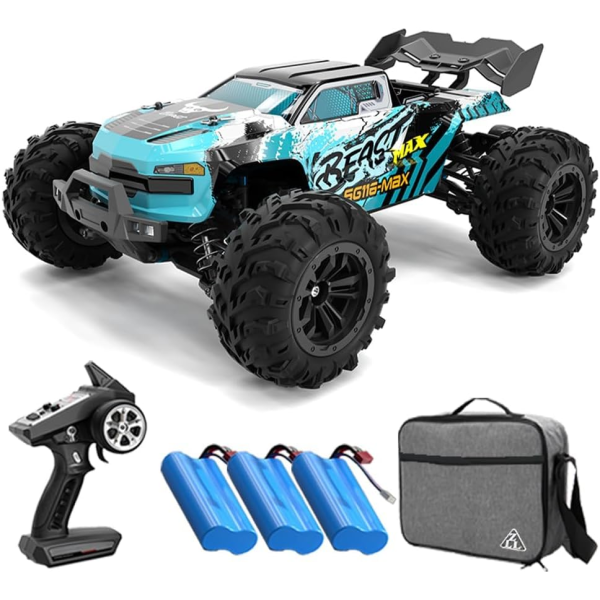 Машинка на радіокеруванні SG116 4WD Радіокерований автомобіль RC машина 1:16 4WD до 80 км/год 3 акумулятори