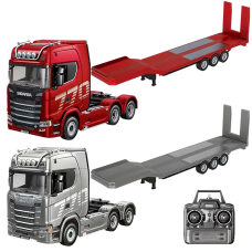 Радіокерована модель Камаз-фура RC 770s 1/18 з пультом та звуковими ефектами з прицепом