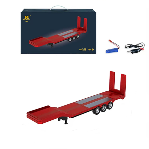 Радіокерована модель Камаз-фура RC 770s 1/18 з пультом та звуковими ефектами з прицепом
