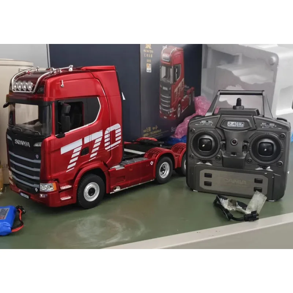 Радіокерована модель Камаз-фура RC 770s 1/18 з пультом та звуковими ефектами з прицепом