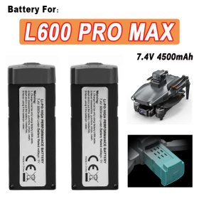 Акумулятор Батарея для дрону LYZRC L600-2 PRO MAX 7.4V 4500 мАг LiPo для квадрокоптера