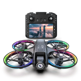 Квадрокоптер XKJ K200 MAX з екраном 5.9", Wi-Fi FPV, 480P камерою, оптичне позиціонування, дрон з кейсом та датчиком перешкод