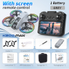 Квадрокоптер XKJ K200 MAX з екраном 5.9", Wi-Fi FPV, 480P камерою, оптичне позиціонування, дрон з кейсом та датчиком перешкод