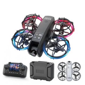 Квадрокоптер XKJ K100 MAX з камерою 480P, пульт з екраном, FPV Wi-Fi, складаний дрон для дітей і початківців + чохол