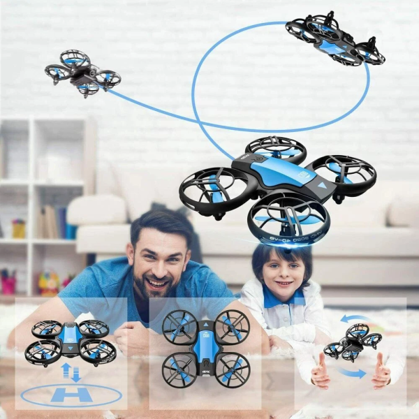 Квадрокоптер з камерою 4K 4D-V8, Wi-Fi FPV, висота, повернення, дрон для дітей та дорослих, комплект з 2 батареями