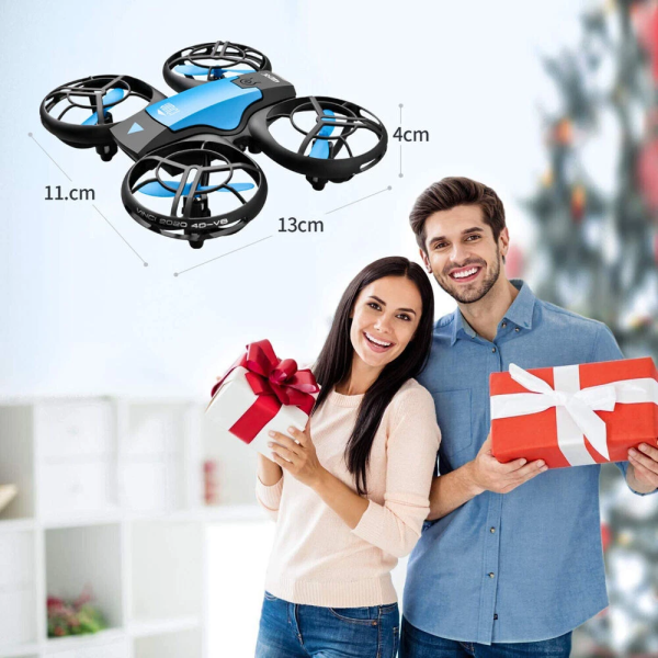 Квадрокоптер з камерою 4K 4D-V8, Wi-Fi FPV, висота, повернення, дрон для дітей та дорослих, комплект з 2 батареями