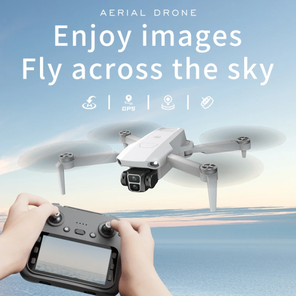 Квадрокоптер L106-1 PRO з пультом з екраном, 4K камерою та GPS до 1 км. до 25 хвилин польоту