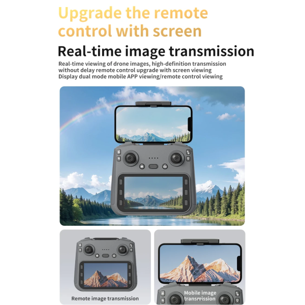 Квадрокоптер L106-1 PRO з пультом з екраном, 4K камерою та GPS до 1 км. до 25 хвилин польоту