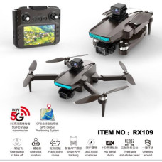 Квадрокоптер Дрон RX109 з 4.5" екраном, 3-осьовою стабілізацією, 4K відео, до 2 км дальність, 25 хв польоту