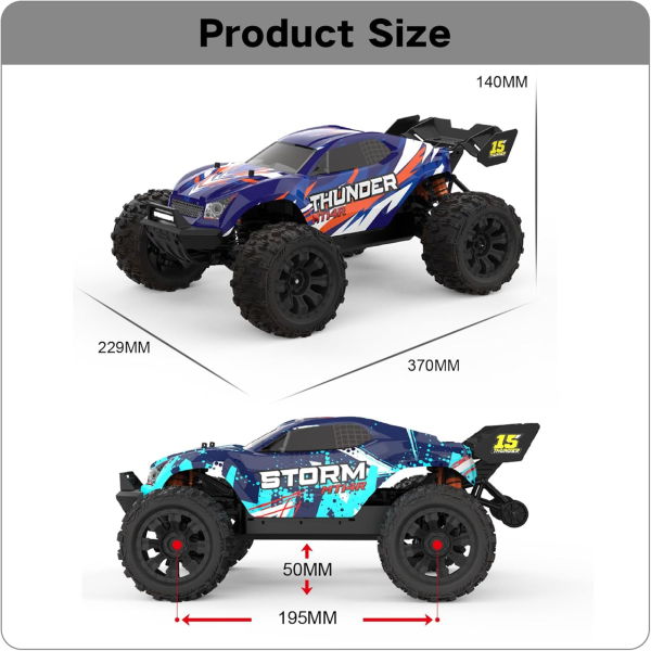 Машинка на пульті  MT14R 4WD, 80 км/год, безщіточний двигун, металеве шасі, дрифт машинка на радіокеруванні