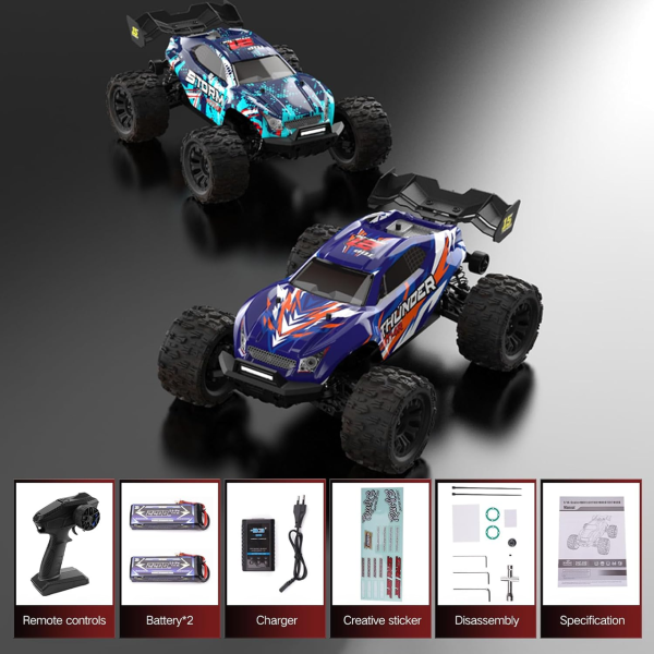 Машинка на пульті  MT14R 4WD, 80 км/год, безщіточний двигун, металеве шасі, дрифт машинка на радіокеруванні