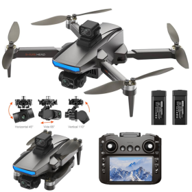 Квадрокоптер Дрон RX109 з 4.5" екраном, 3-осьовий підвіс, 4K, до 3 км дальність, 25 хв польоту / 2 акумулятори